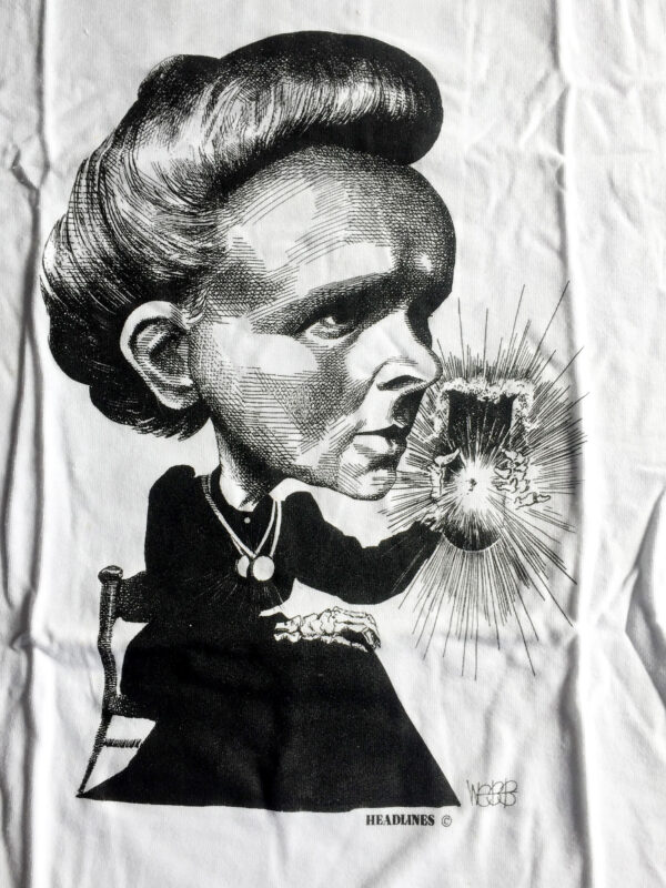 Curie caricature by Murray Webb