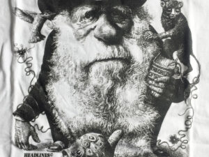 Darwin caricature by Murray Webb