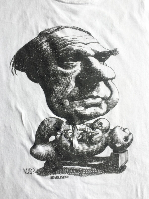 Henry Moore caricature by Murray Webb